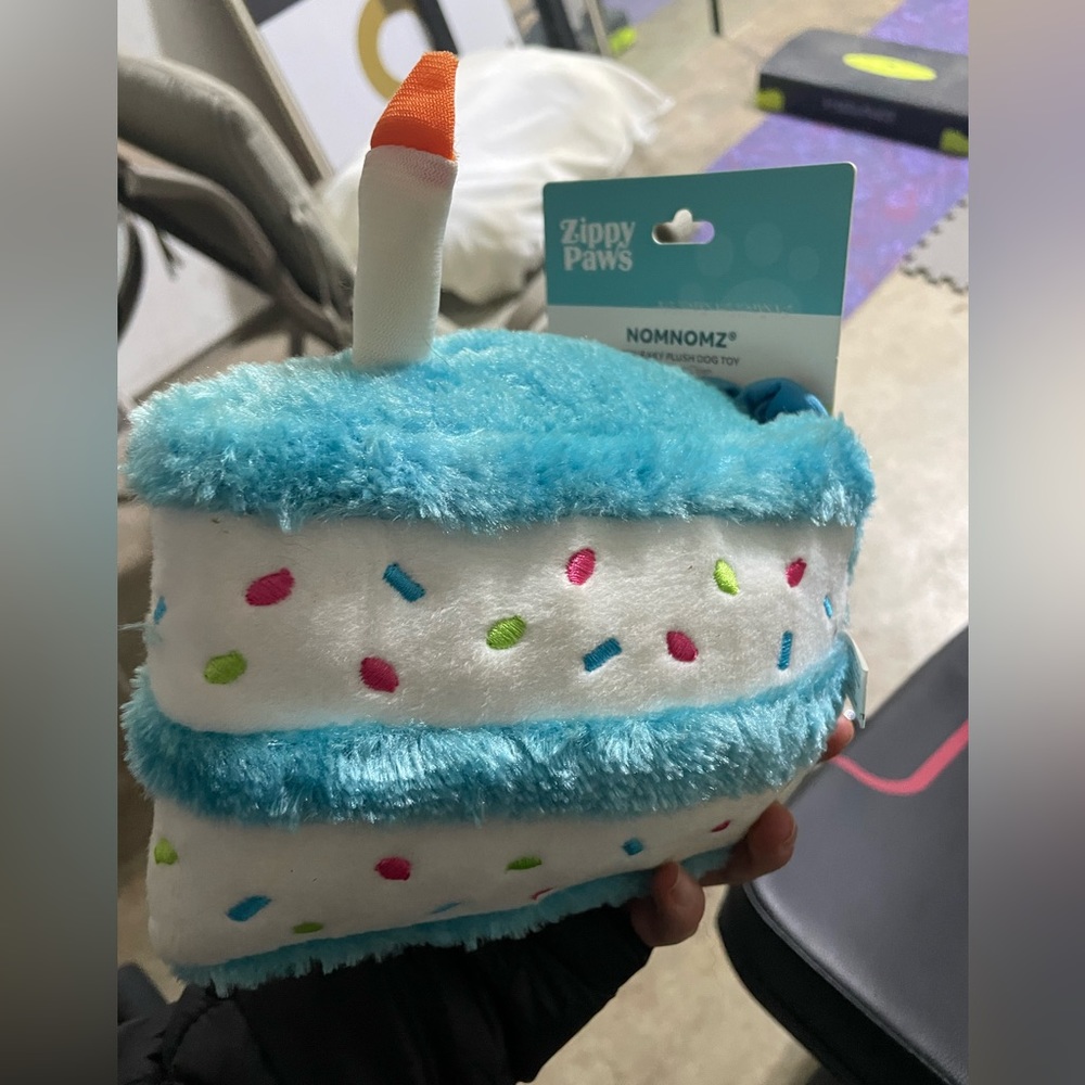 BNWT zippy paws birthday cake dog toy